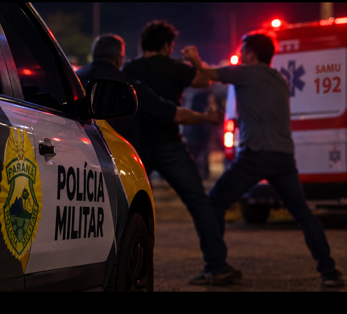 Irmãos ficam feridos após briga em Pitanga  