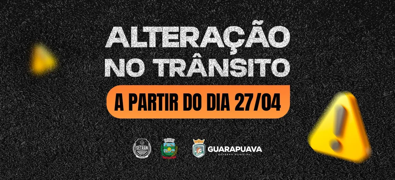 Rua Salvatore Renna já está interditada para organização do Dia do Trabalhador em Guarapuava 