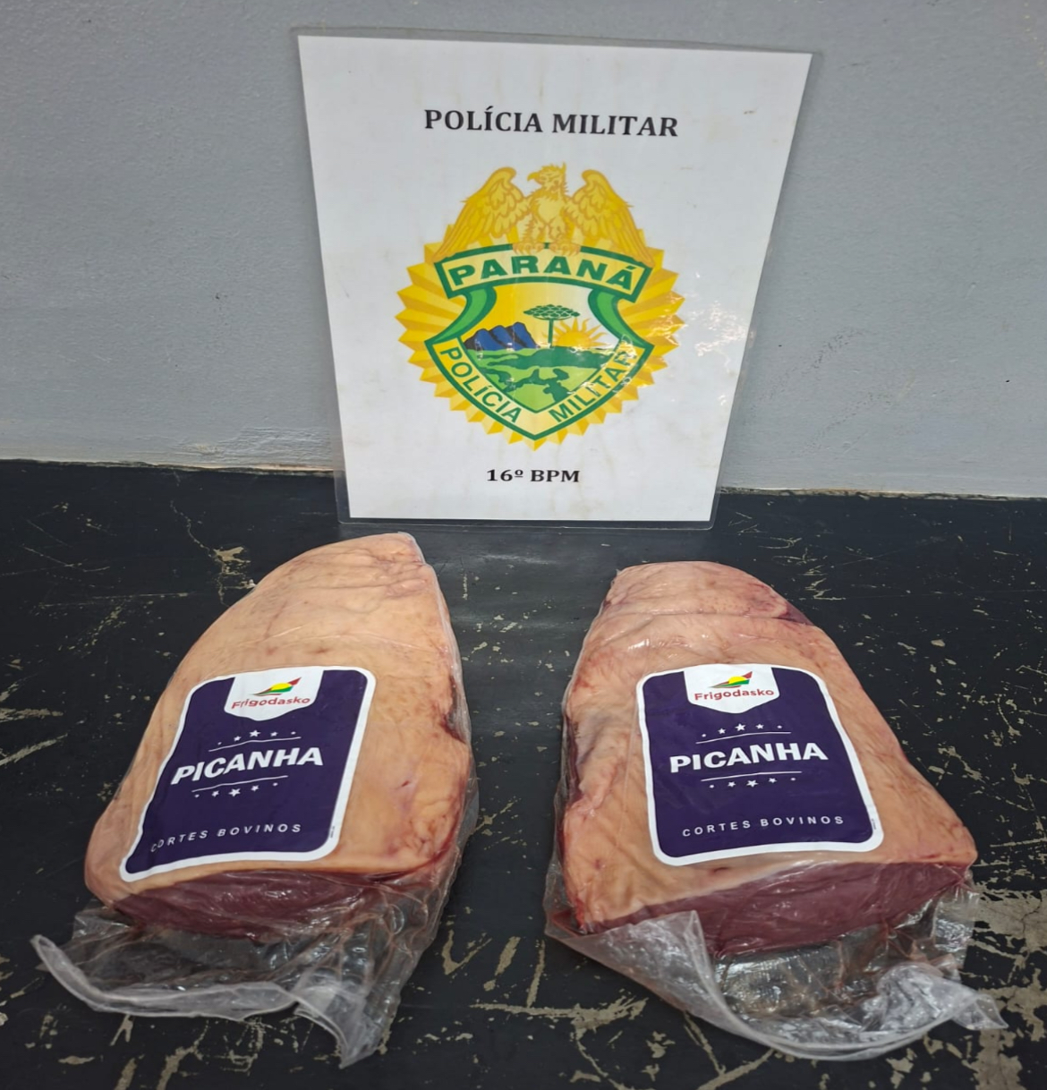 Homem é detido após furtar duas peças de picanha em supermercado no bairro Batel, em Guarapuava  