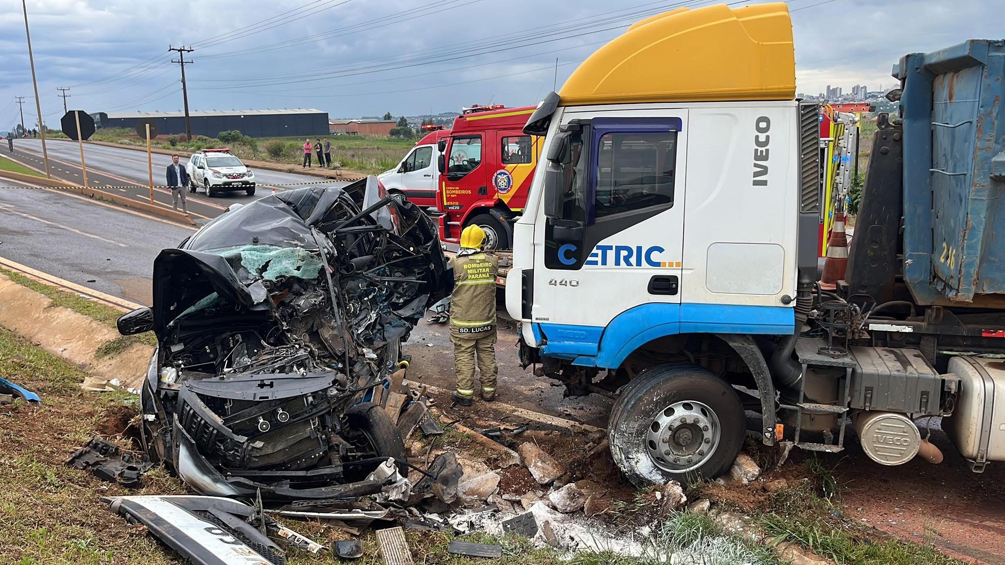 Homem morre em grave acidente na BR-277, em Guarapuava  