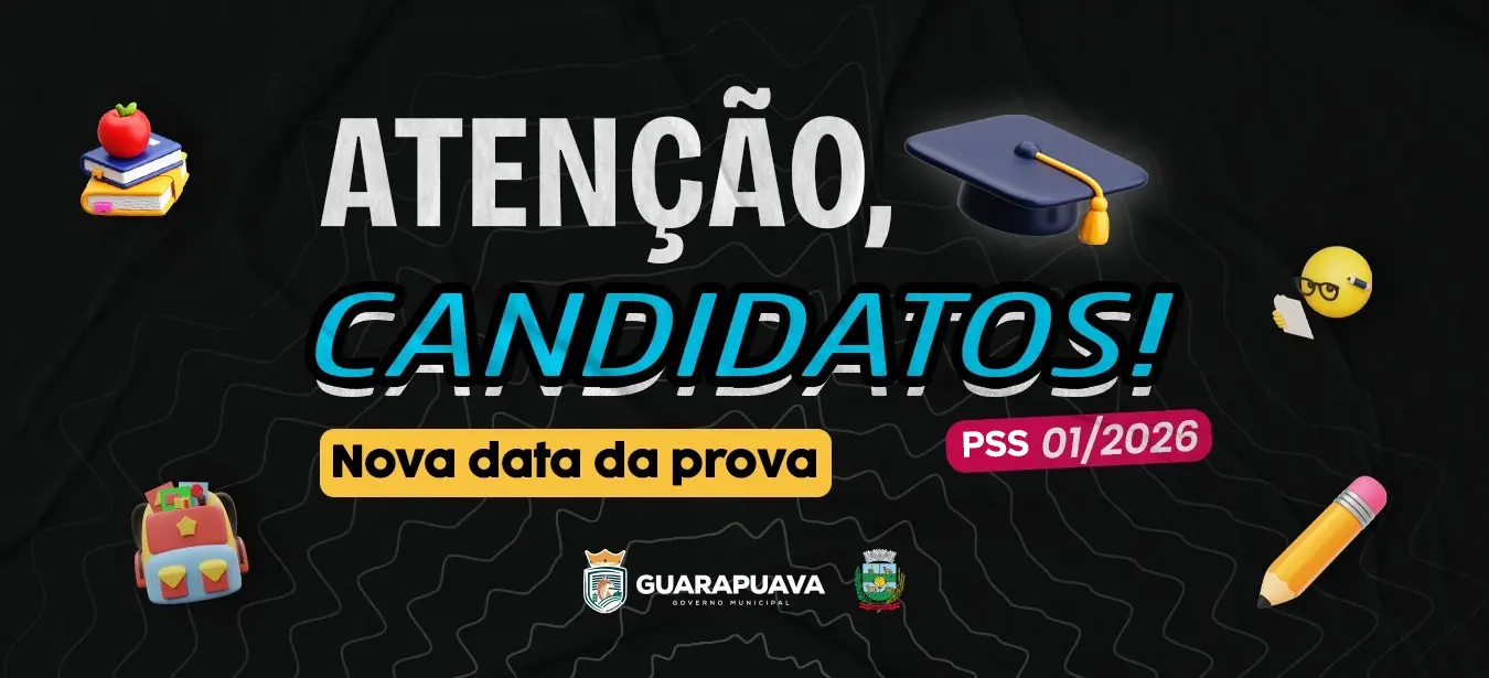 Prefeitura altera data da prova do Processo Seletivo de Estagiários após instabilidades técnicas na plataforma de aplicação da prova  