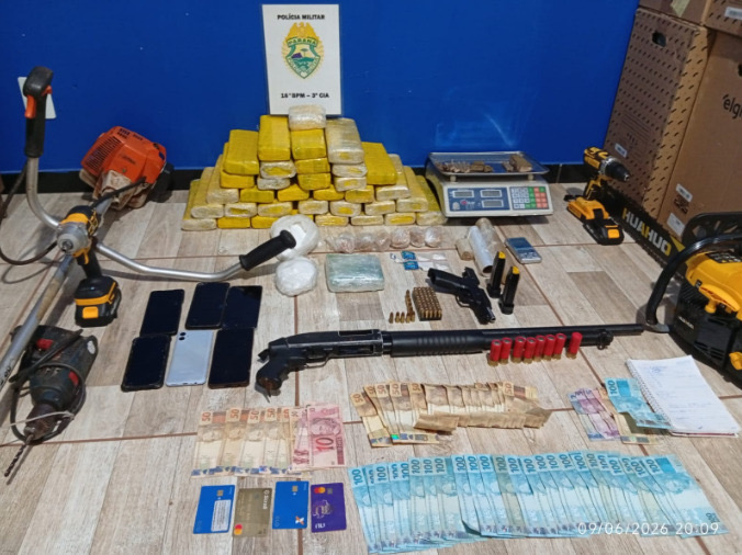 Trabalho de inteligência da PM resulta na desarticulação de associação criminosa ligado ao tráfico em Santa Maria do Oeste   