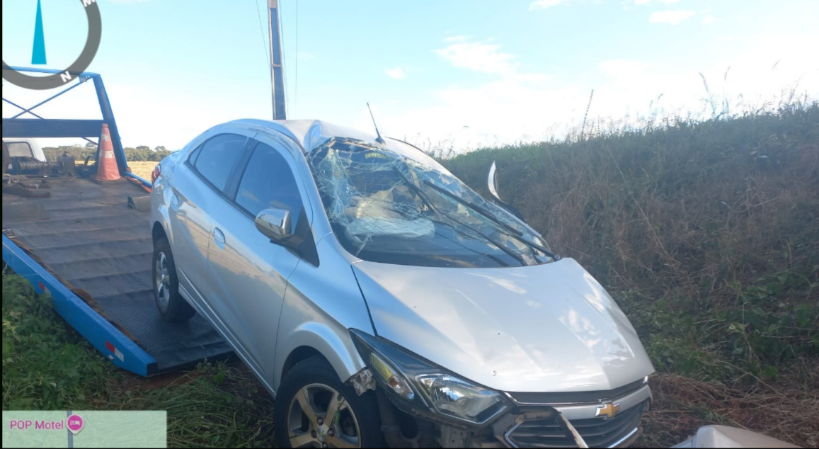 Motorista fica ferido em acidente na PRC-466 entre Pitanga e Manoel Ribas   