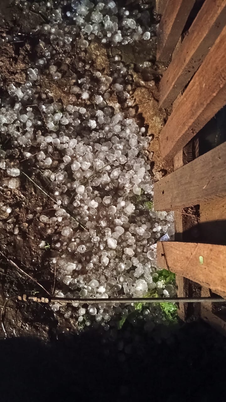  Granizo destelha ao menos 20 casas na localidade de Sundaria, em Entre Rios  