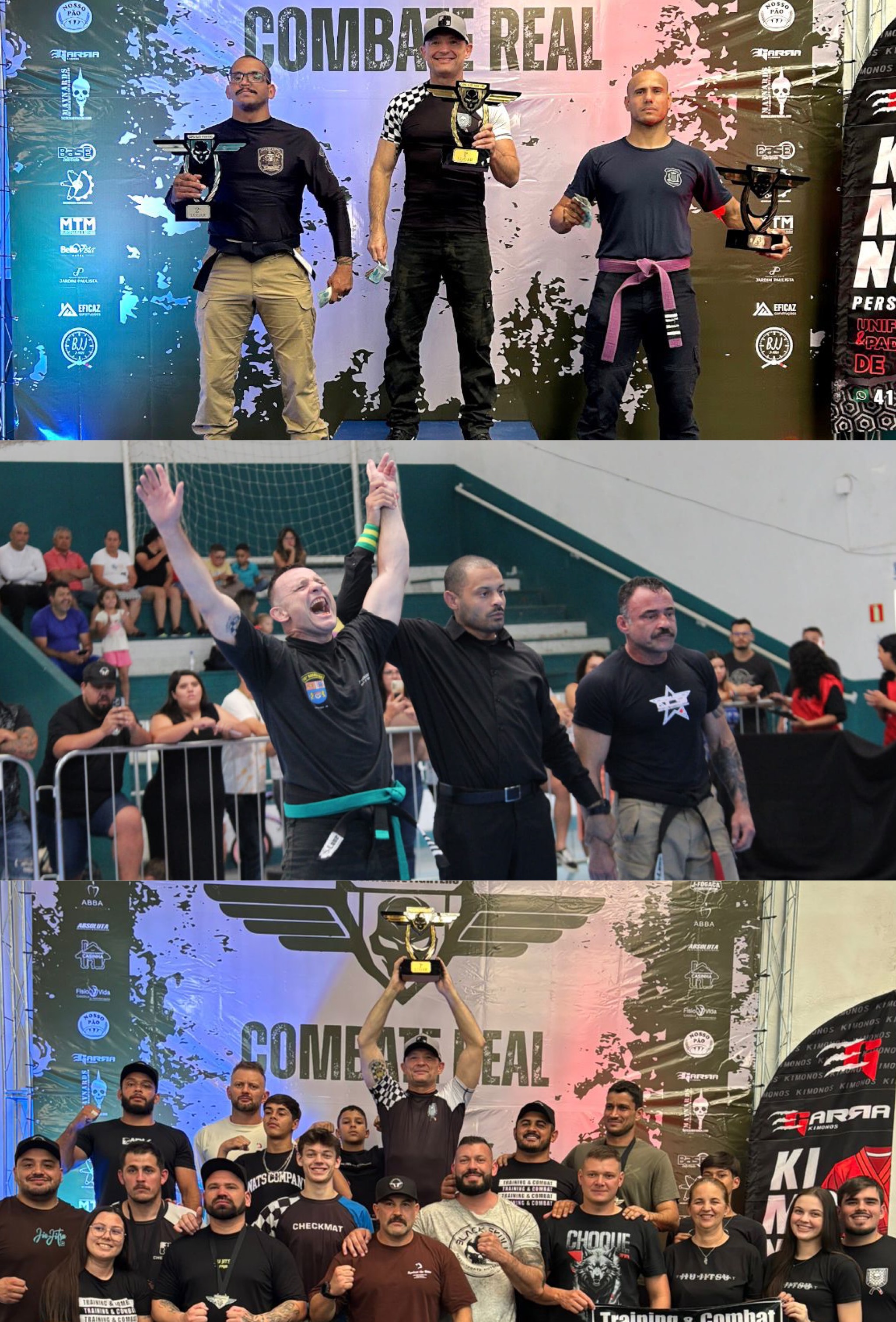 Equipe Guarapuava Training & Combat domina a 1ª Copa Elite Fighter e conquista título geral em combate tático fardado  