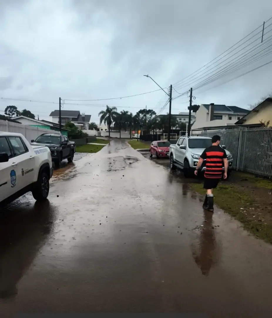 Defesa Civil atendeu às famílias afetadas pela chuva em Guarapuava  