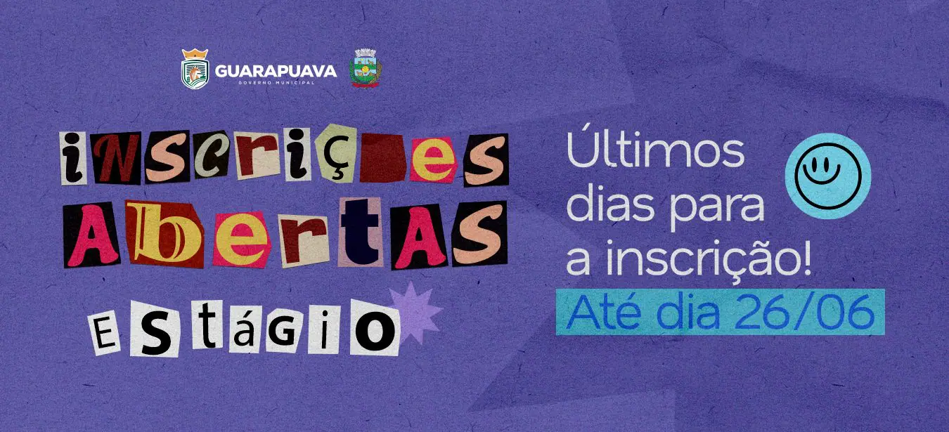 Prefeitura de Guarapuava segue com inscrições abertas para processo seletivo de estagiários  