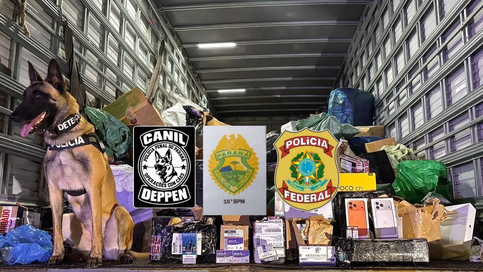 Operação Omnis: 16º BPM apreende armas de fogo e intercepta carga de R$ 1,5 milhão  